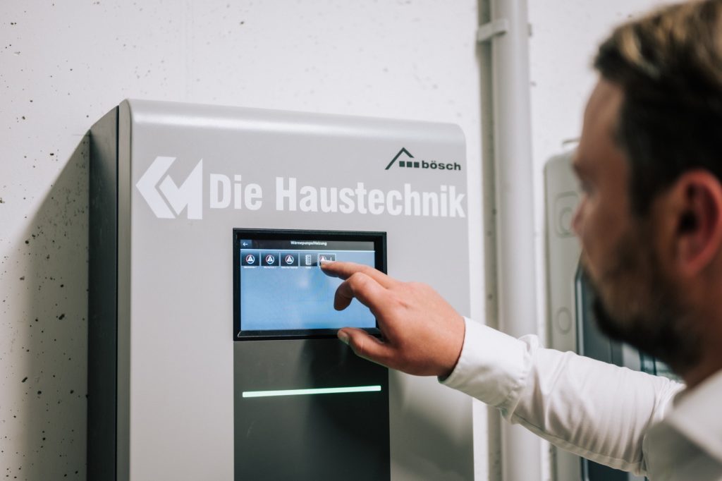 Wärmepumpe im DHT Haustechnikpark